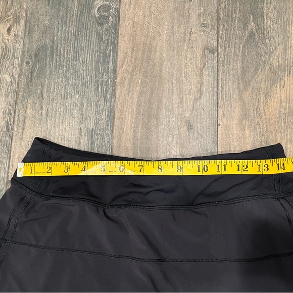 Lululemon Pace Rival Skirt Skort Mid Rise Regular 4-way Stretch 13" Black Size 6 - Picture 9 of 10